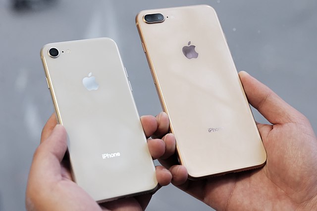 two iPhones next to each other