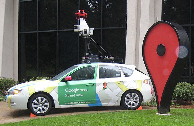 google maps car