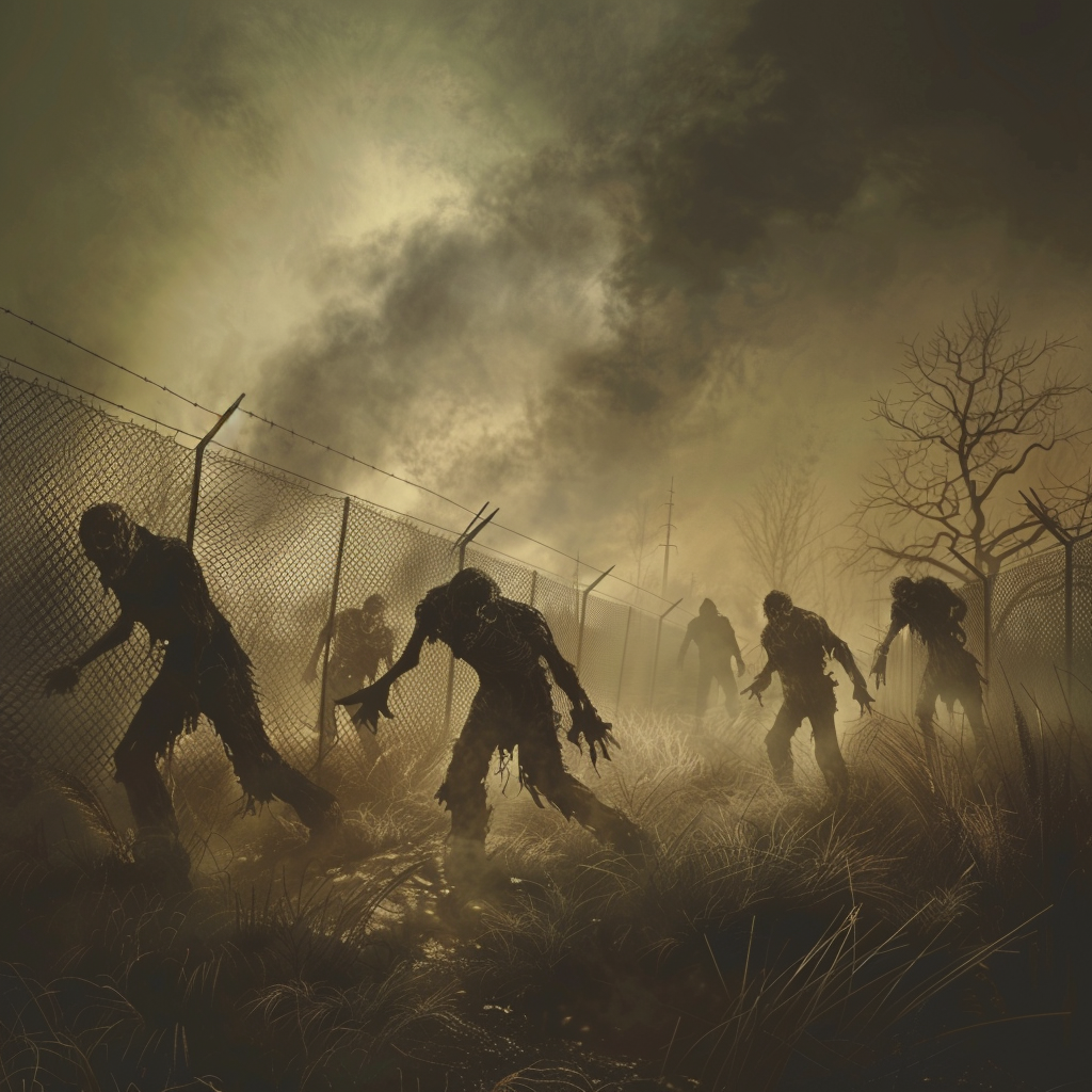 Ai image of a zombie apocalypse