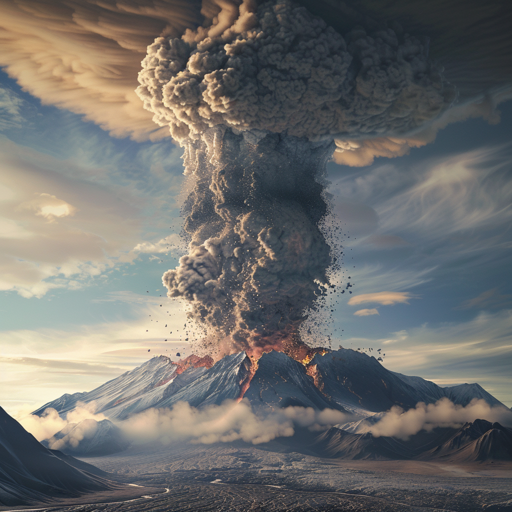 Ai image of Volcano Explosion