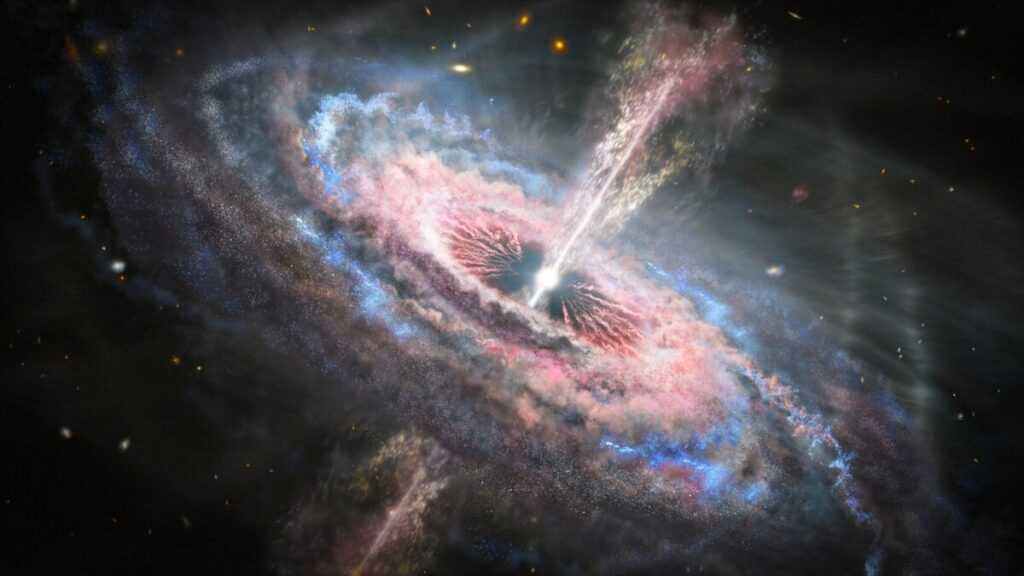 interpretation of a quasar