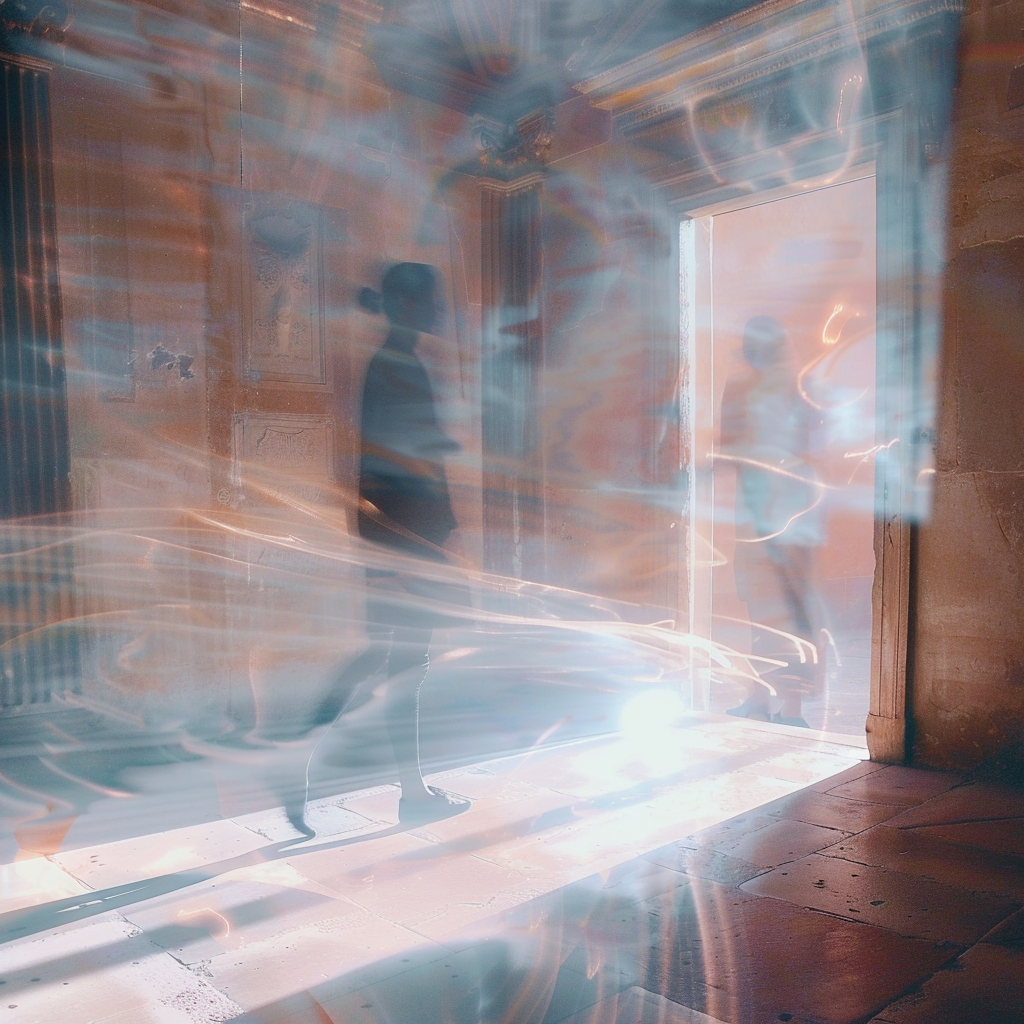 a blurred image of a shadow 